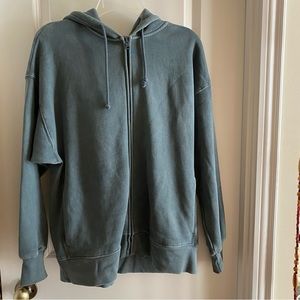 TNA boyfriend zip hoodie in slate